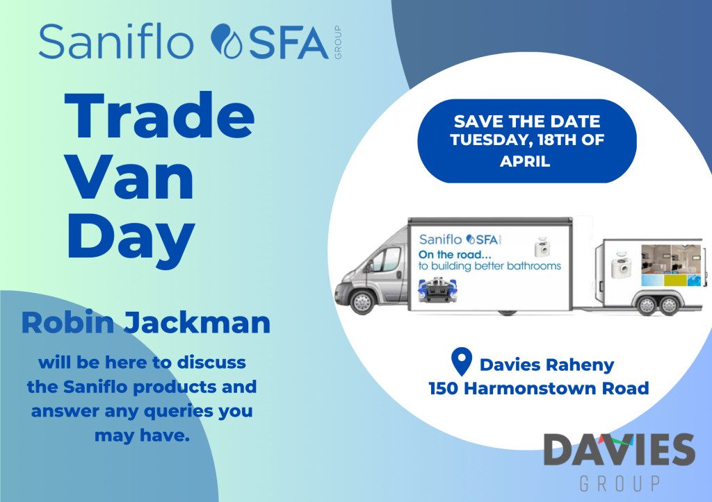 Saniflo Truck Road show at Davies - Tuesday 18th & Wednesday 19th April