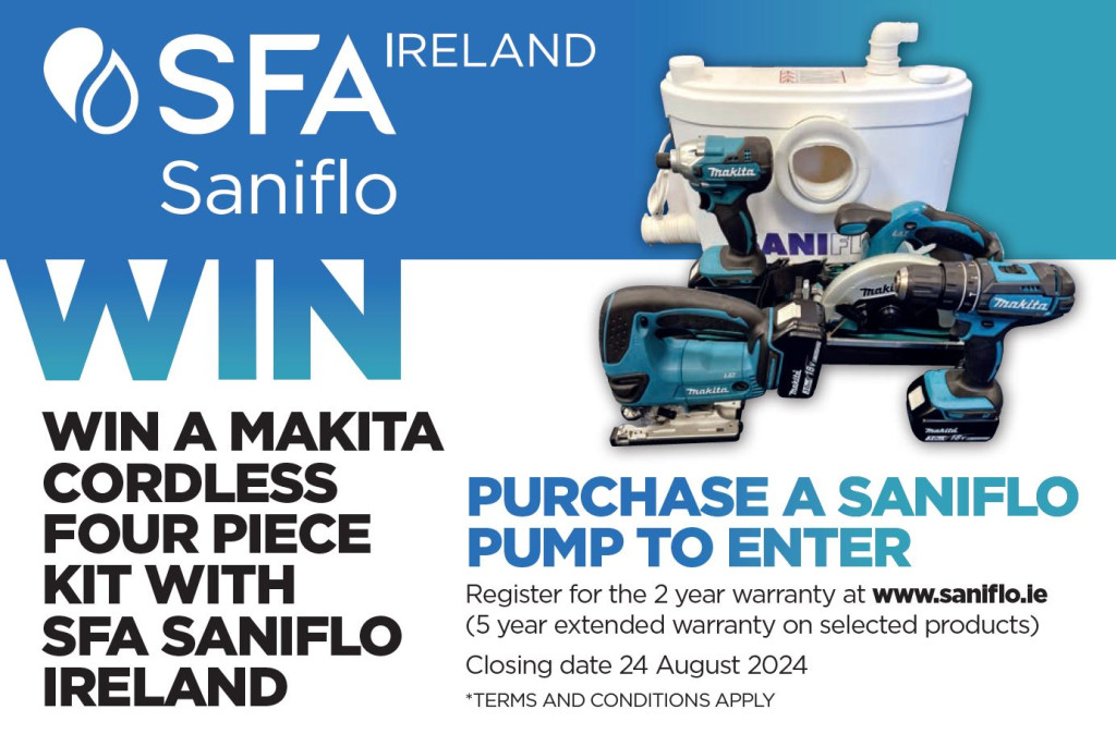 WIN a Makita tool bag along with your extended Saniflo warranty